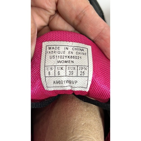 Avia  Women’s Black Pink Shock Bound Heel Ladies Sneakers Shoe Size 9 CrossFit - Picture 12 of 12